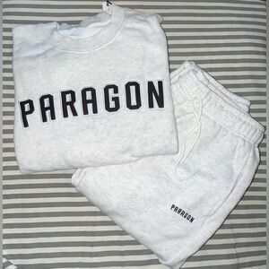 Paragon SportTerry Legacy Jogger and Crewneck Set Women's Size M Grey Heather